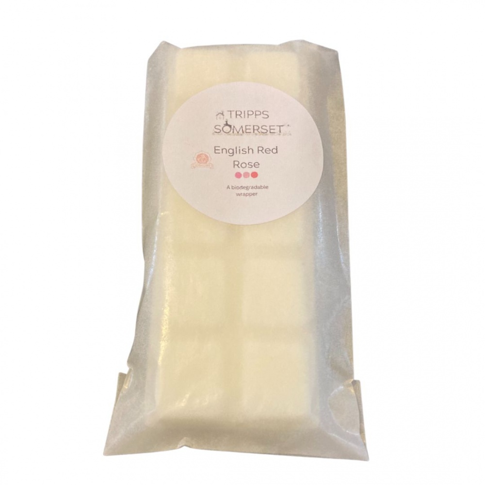 red rose scented wax melt handmade eco friendly coconut wax